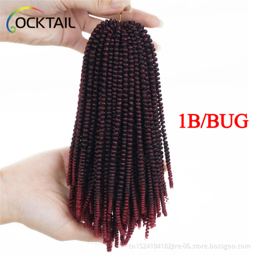 spring twist crochet braid hair ,color 18 inch kenya  braid color no 33